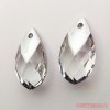 Кристалл подвеска 6565 Pear Metallic Cap 22мм CRYSTAL LIGHT CHROME