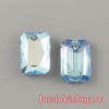 Кристалл подвеска Emerald Cut 6435 11мм Aquamarine Shimmer