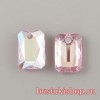 Кристалл подвеска Emerald Cut 6435 11мм Light Rose Shimmer
