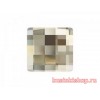Кристалл Chessboard 2493 10мм Silver Shade F