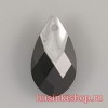 Кристалл подвеска 6565 Pear Metallic Cap 22мм Jet Light Chrome