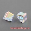 Кристалл Angled Cube 4мм CRYSTAL AB CAL