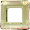 Кристалл подвеска SQUARE RING 4439 20мм CRYSTAL LUMINOUS GREEN Кристалл подвеска SQUARE RING 4439 20мм CRYSTAL LUMINOUS GREEN