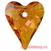 Кристалл подвеска Wild heart 6240 17мм CRYSTAL ASTRAL PINK