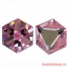Кристалл Angled Cube 8mm Light Rose