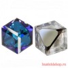 Кристалл Angled Cube 8mm CRYSTAL BERMUDA BLUE